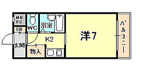 兵庫県神戸市中央区北野町２丁目（賃貸マンション1K・2階・20.44㎡） その2