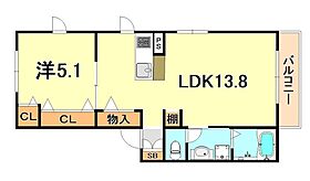 兵庫県神戸市兵庫区大同町３丁目（賃貸アパート1LDK・2階・43.98㎡） その2