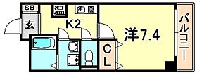 兵庫県神戸市長田区若松町３丁目（賃貸マンション1K・8階・26.31㎡） その2