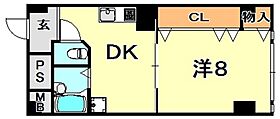 兵庫県神戸市中央区加納町２丁目（賃貸マンション1DK・5階・33.00㎡） その2