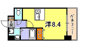 兵庫県神戸市中央区日暮通３丁目（賃貸マンション1R・6階・22.57㎡） その2