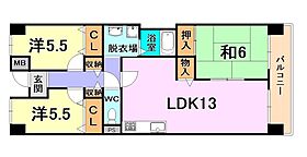 兵庫県神戸市兵庫区東山町１丁目（賃貸マンション3LDK・2階・68.44㎡） その2