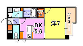 兵庫県神戸市中央区琴ノ緒町３丁目（賃貸マンション1DK・7階・32.67㎡） その2