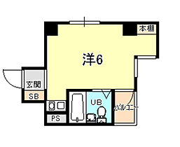 兵庫県神戸市中央区相生町４丁目（賃貸マンション1R・4階・16.52㎡） その2