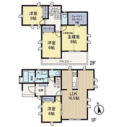 中古戸建　弘明寺 4LDKの間取り