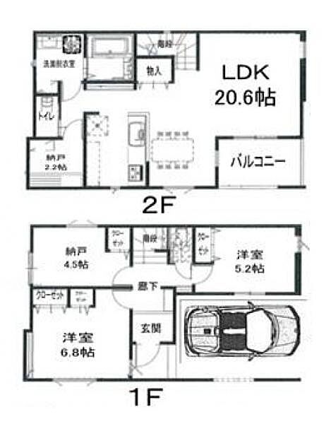 間取りを拡大表示