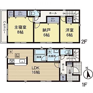 間取り:2号棟間取り図 間取り:2号棟間取り図