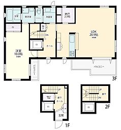 サザンガーデン渋谷本町 1LDKの間取図画像