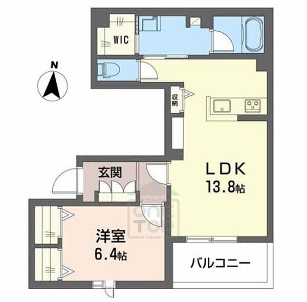 Ｓｈａｍａｉｓｏｎ　ＮＯＶＡＲＣＡ ｜大阪府豊中市服部豊町１丁目(賃貸マンション1LDK・3階・52.11㎡)の写真 その2