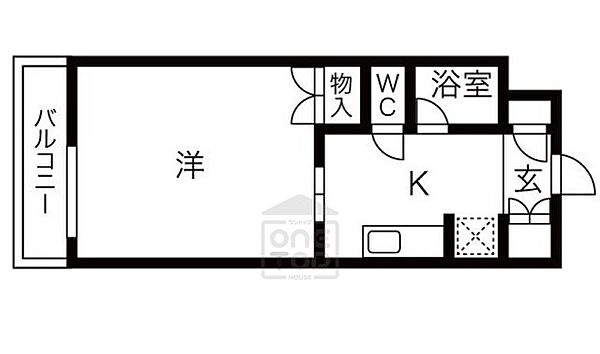 プランドールK ｜大阪府吹田市南金田２丁目(賃貸マンション1K・6階・29.05㎡)の写真 その2