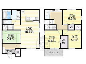 （仮称）D-ROOM上山手町 戸建 B棟  ｜ 大阪府吹田市上山手町17番7-1号（賃貸一戸建4LDK・1階・109.00㎡） その2