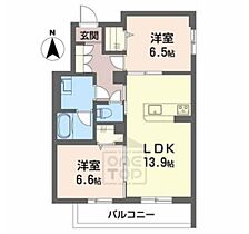 大阪府箕面市瀬川２丁目（賃貸マンション2LDK・3階・62.88㎡） その2