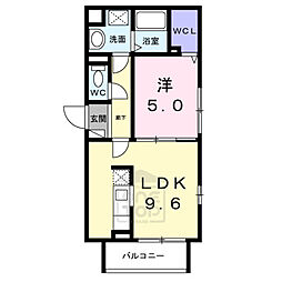 豊中市南桜塚3丁目アパート 1LDKの間取図画像