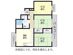 ピアチェーレ1 3LDKの間取図画像