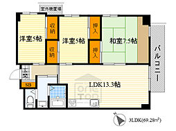 間取図画像 3LDK