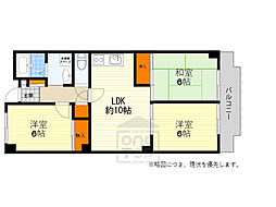 フローレンス緑地 3LDKの間取図画像