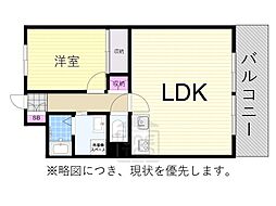 空港リブレ大阪屋 11階1LDKの間取り