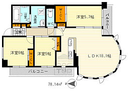 間取図画像 3LDK
