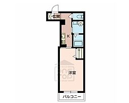 シャーメゾンラピス 1Kの間取図画像