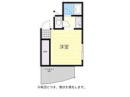 リヴァーレ待兼山 1Kの間取図画像