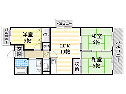 アクティ五月ケ丘 3LDKの間取図画像