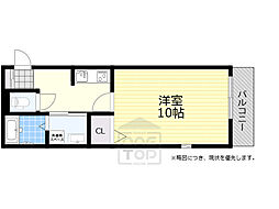 パセオ寿 1Kの間取図画像