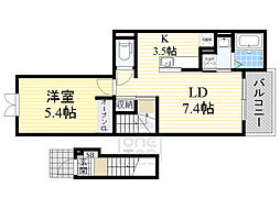 サンリットサピー 1LDKの間取図画像
