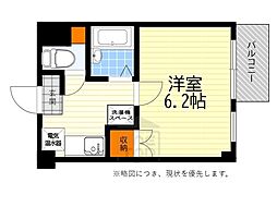 ヒルトップ千里山 1Kの間取図画像