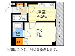 こすもらいふ千里 1DKの間取図画像