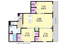 residencedesmirabelles 3LDKの間取図画像