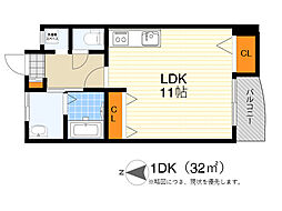 三功ビル ワンルームの間取図画像