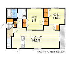 へーベルメゾブリエミノオ 2LDKの間取図画像