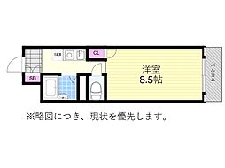 シャルムマンション ワンルームの間取図画像