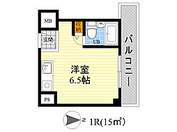 リアライズ江坂 ワンルームの間取図画像