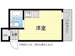 グランピーノ桃山台 ワンルームの間取図画像