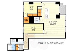 ストーク江坂ビル 2LDKの間取図画像