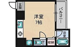 リブハウスハラ ワンルームの間取図画像