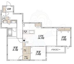 (仮称)吹田市千里山西6丁目へーベルメゾン 3LDKの間取図画像