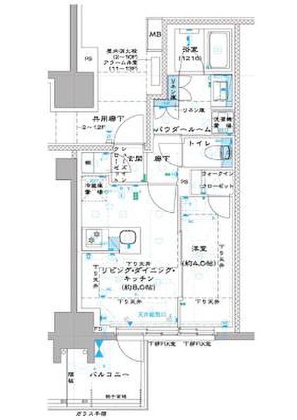 オーパスレジデンス中板橋 203｜東京都板橋区中板橋(賃貸マンション1LDK・2階・32.31㎡)の写真 その2