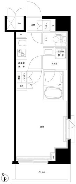 ルーブル板橋東新町弐番館 ｜東京都板橋区東新町1丁目(賃貸マンション1K・3階・25.73㎡)の写真 その2