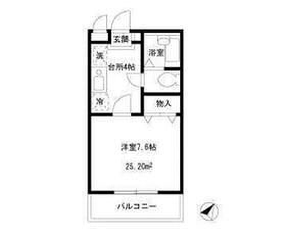 ハーモニアスコート 105｜東京都豊島区南長崎5丁目(賃貸マンション1K・1階・25.20㎡)の写真 その2