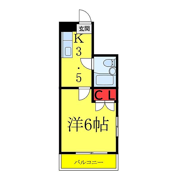 アーバンコロニー滝野川 ｜東京都北区滝野川5丁目(賃貸マンション1K・3階・17.02㎡)の写真 その2