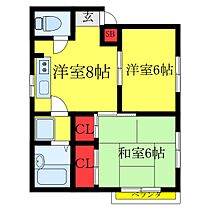 スズイワビル 103 ｜ 東京都足立区宮城1丁目11-15（賃貸マンション2DK・3階・39.80㎡） その2