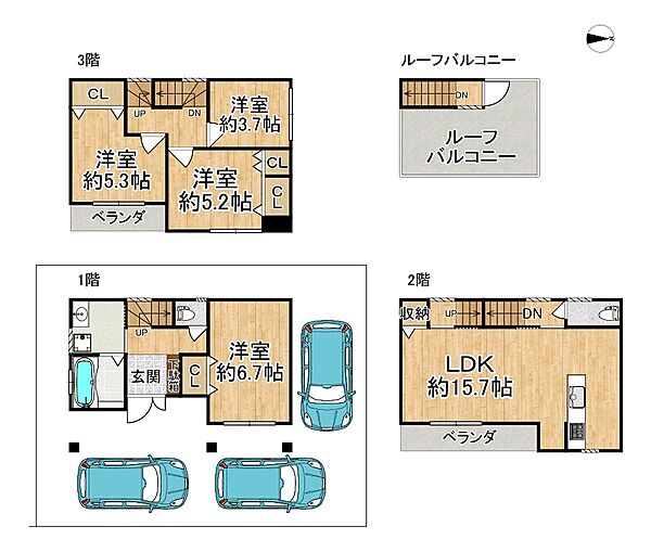 間取りを拡大表示