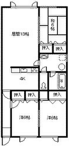 フォーシーズン 203｜北海道旭川市大町一条9丁目(賃貸アパート3LDK・2階・80.64㎡)の写真 その2