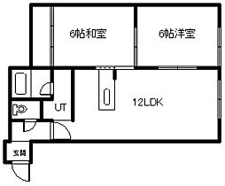 カルム122 105 ｜ 北海道旭川市東光十二条2丁目2-6（賃貸アパート2LDK・1階・51.03㎡） その2