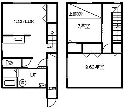 ハーモニー春光3 2LDKの間取図画像