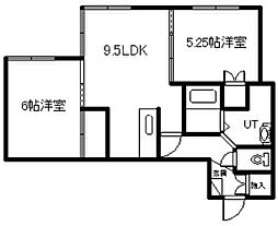 セレナハイツ 2LDKの間取図画像