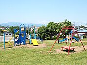 【大谷近隣公園】1981m　広い公園で駐車場もあります。滑り台、ブランコ、ターザン、他に遊具色々楽しめます。春は桜がキレイです。目の前が海老名のサービスエリアです。