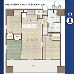 ベルドゥムール海老名ルミナス 3LDKの間取図画像